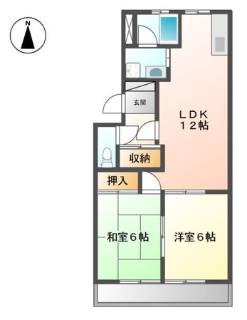 本竜野駅 徒歩15分 2階の物件間取画像